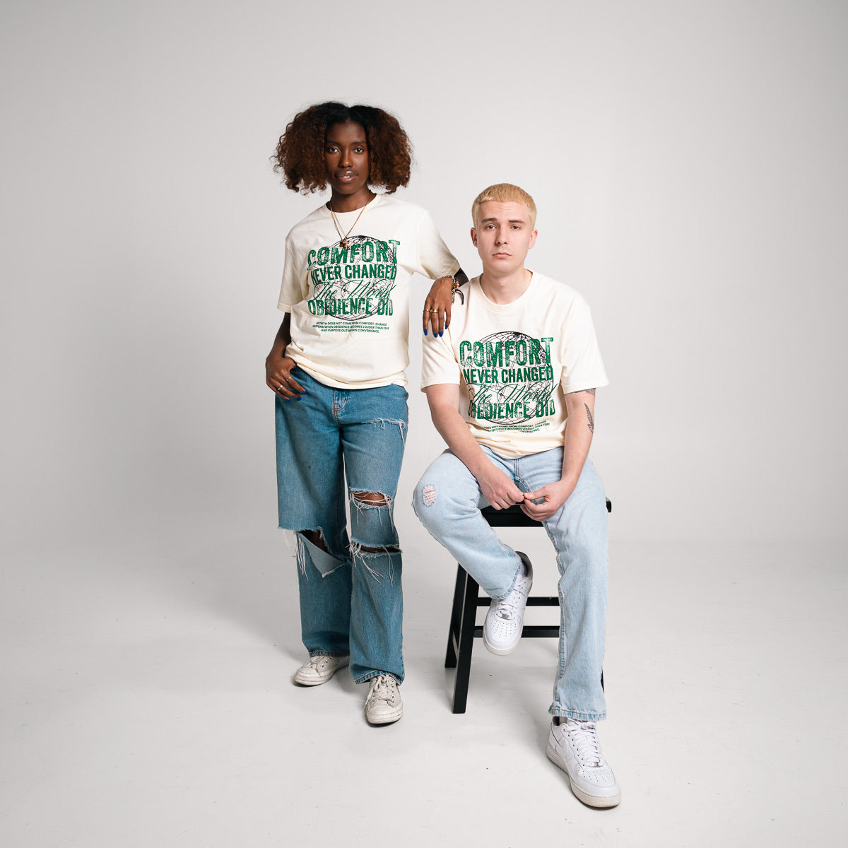 Comfort Never Changed The World Cream Tee
