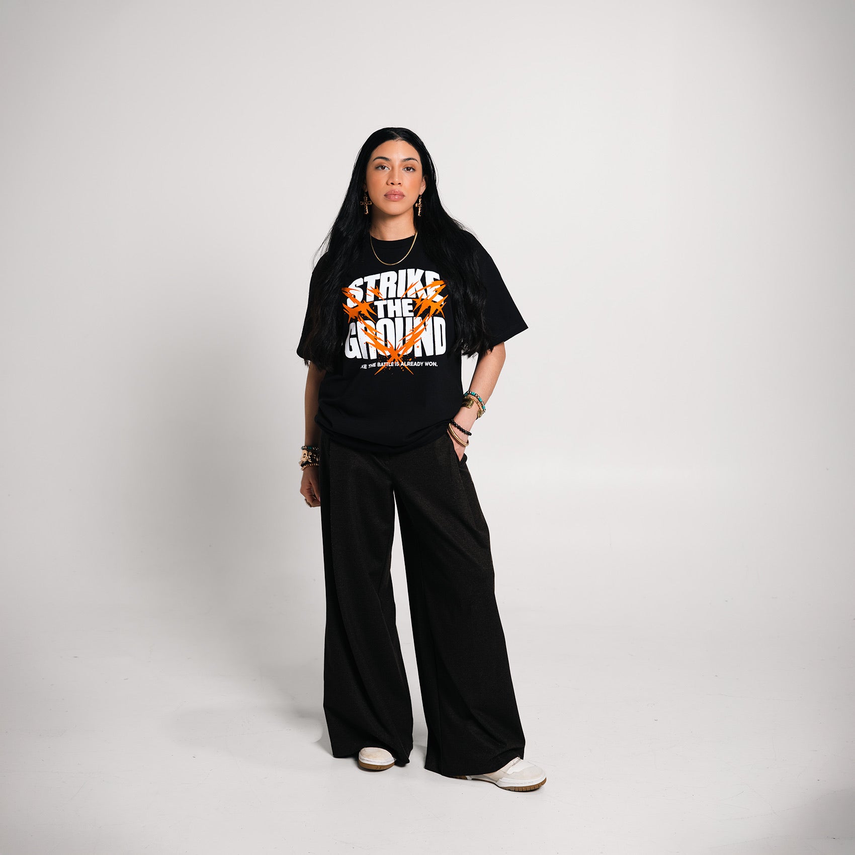 Strike The Ground Black Tee