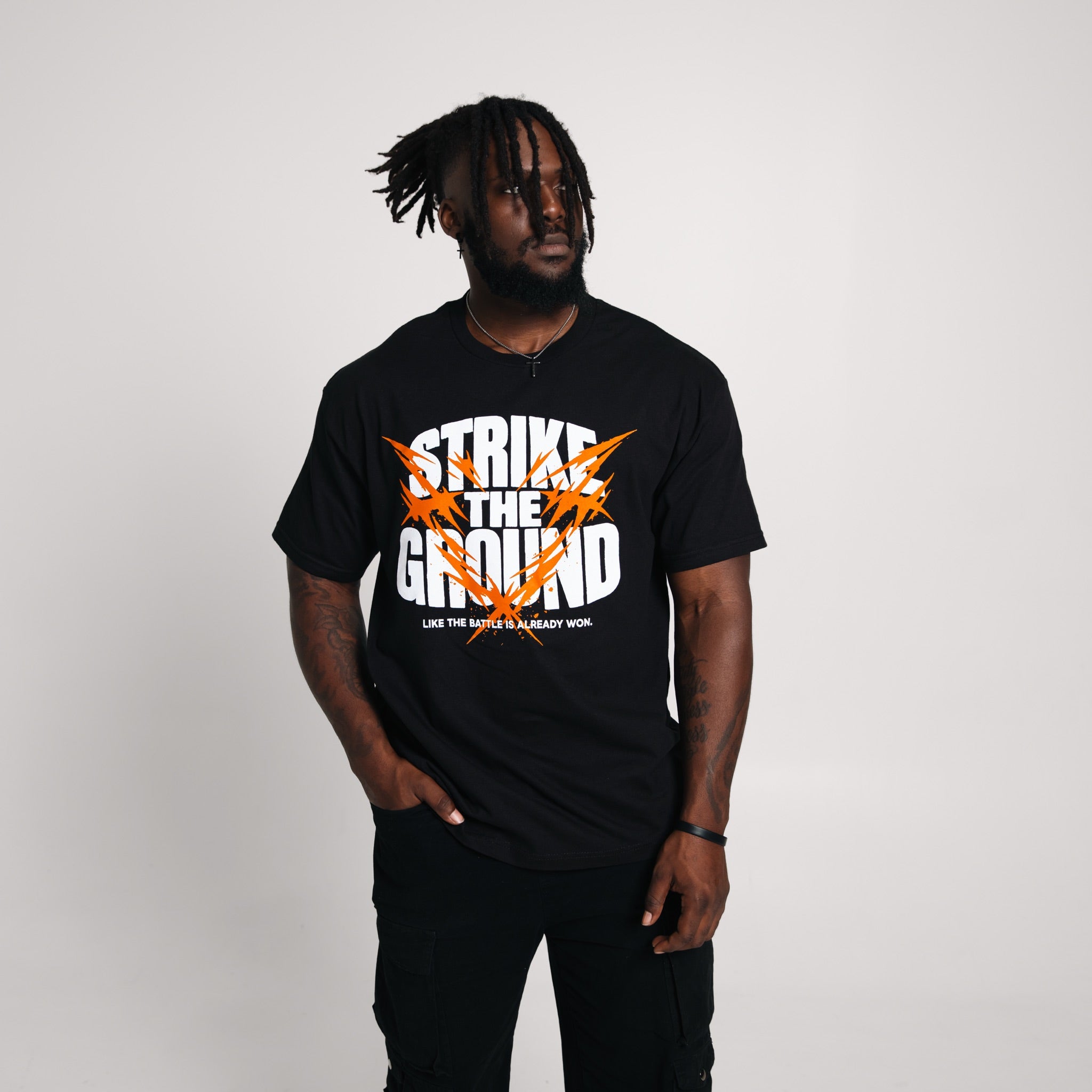 Strike The Ground Black Tee