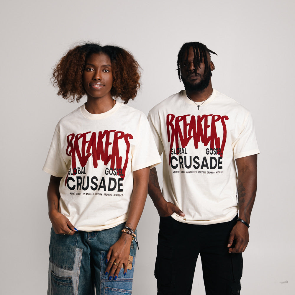 Breakers Global Gospel Crusade Cream Tee