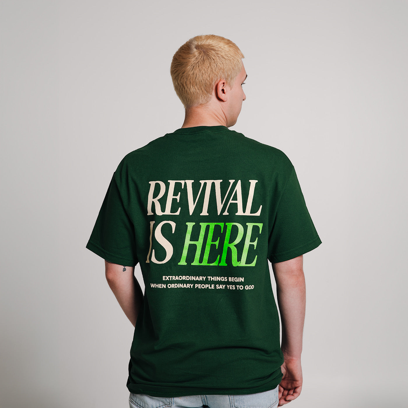 Revival Is Here Green Tee