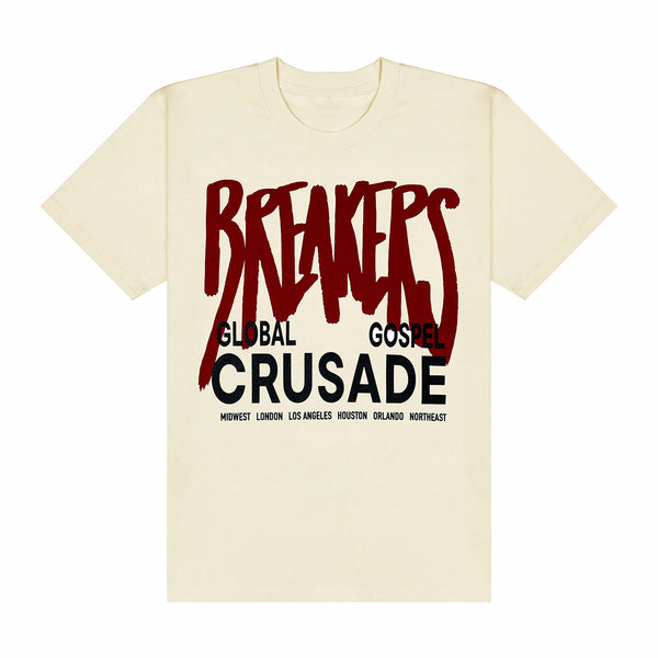 Breakers Global Gospel Crusade Cream Tee