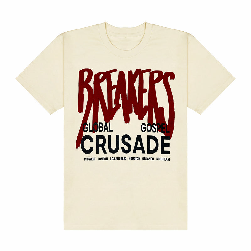 Breakers Global Gospel Crusade Cream Tee
